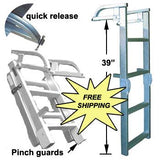 Folding Pontoon Ladder - FenceForPontoons.com
