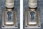 Ladder Key Hole Mounts - FenceForPontoons.com