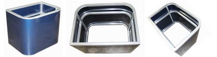 Sun Deck Corner U - FenceForPontoons.com