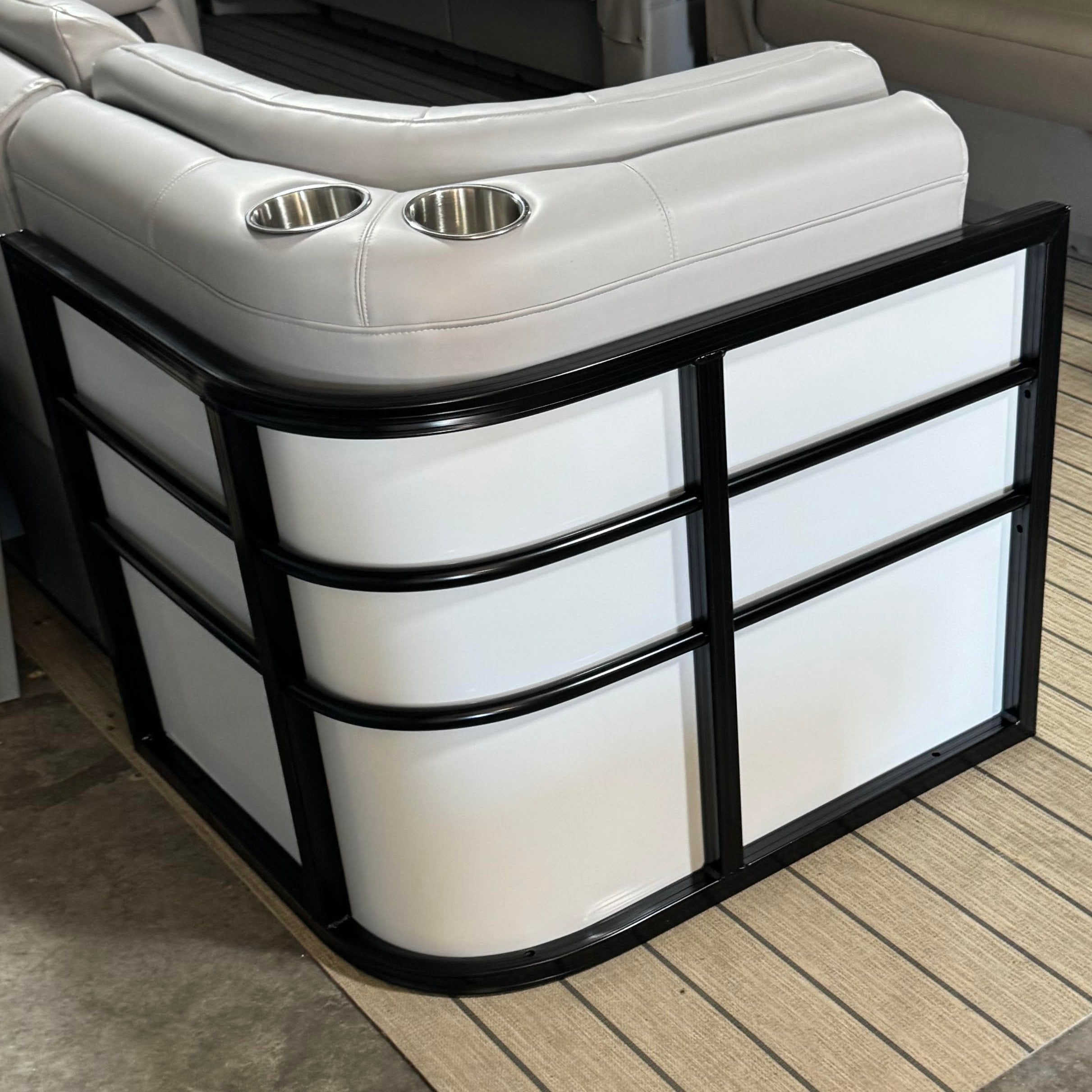 Premium 8" Radius Fence Packages - FenceForPontoons.com