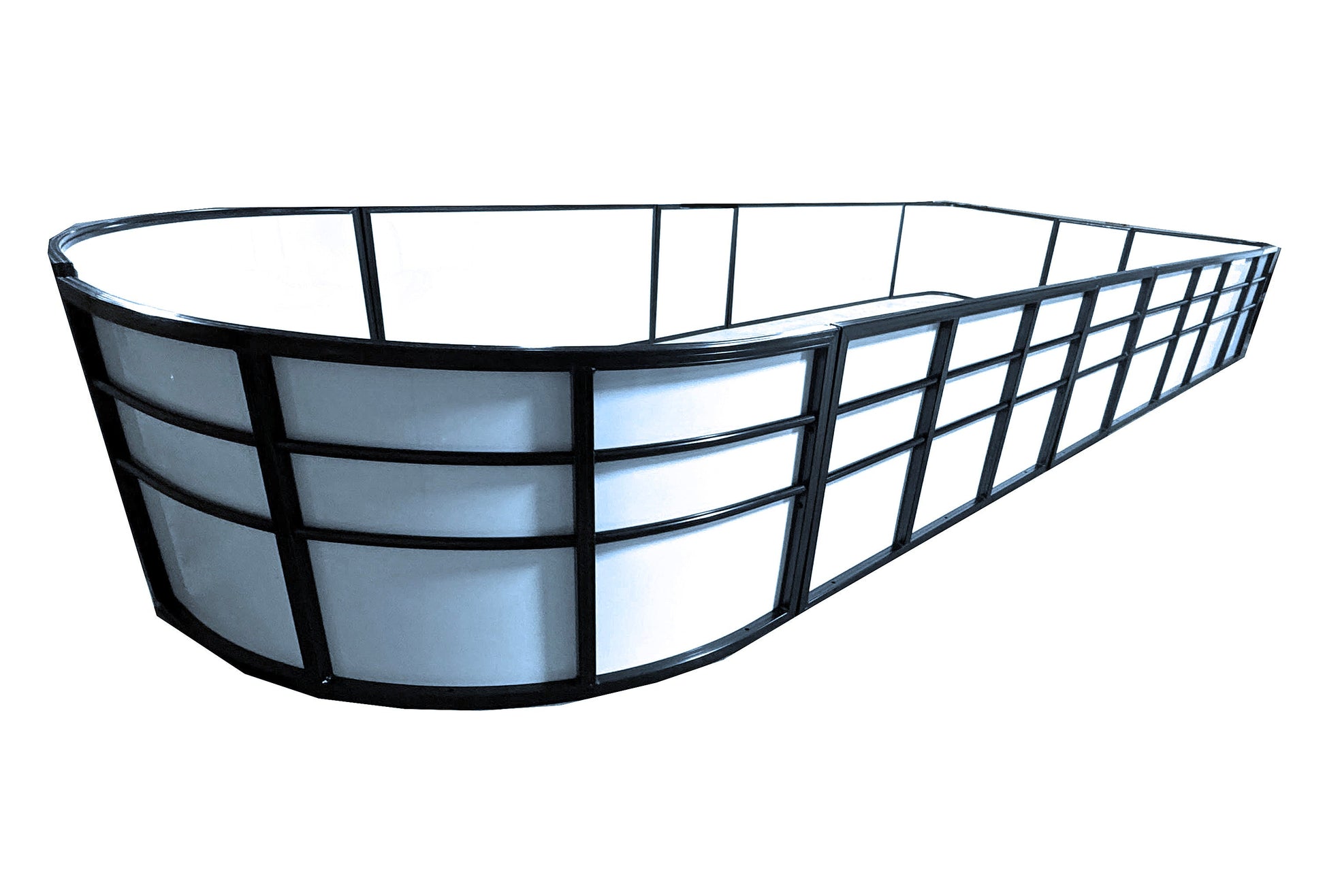 14'5" Radius Fence Package - FenceForPontoons.com