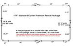 15'6" Standard Radius Fence Package - FenceForPontoons.com