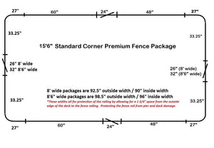 15'6" Standard Radius Fence Package - FenceForPontoons.com