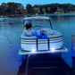 17'5" Radius Fence Package - FenceForPontoons.com