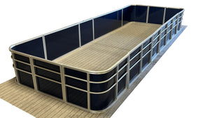 17'6" Standard Radius Fence Package - FenceForPontoons.com