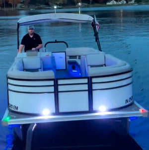 18'5" Radius Fence Package - FenceForPontoons.com