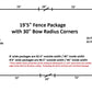 19'5" Radius Fence Package - FenceForPontoons.com