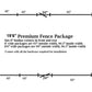 19'6" Standard 8" Radius Fence Package - FenceForPontoons.com