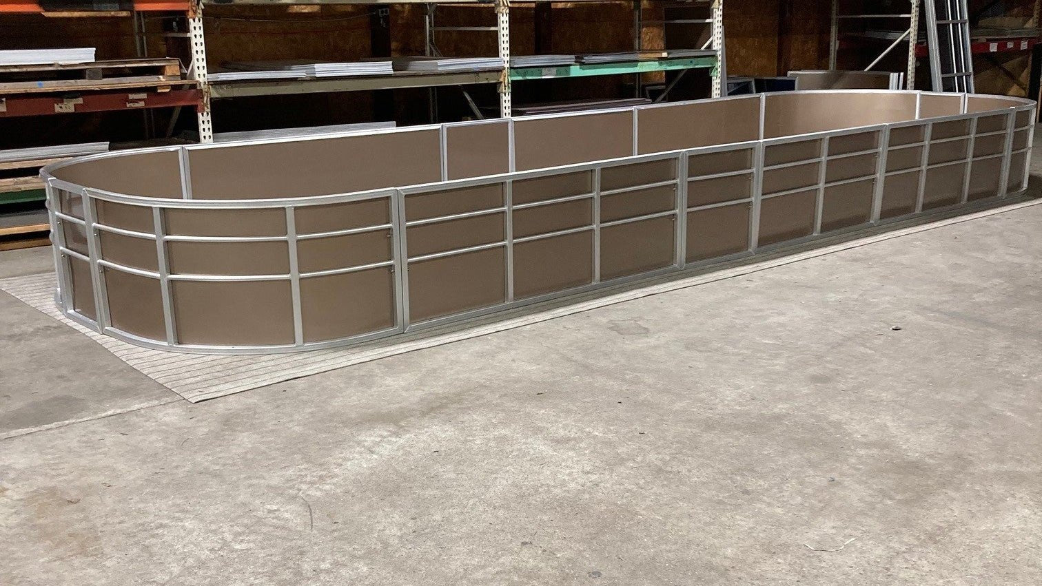 19'6" Standard 8" Radius Fence Package - FenceForPontoons.com