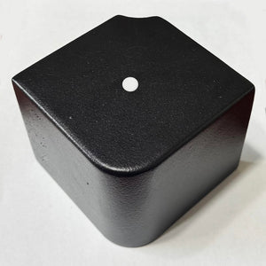 Black Square Corner Cap for Pontoon - FenceForPontoons.com