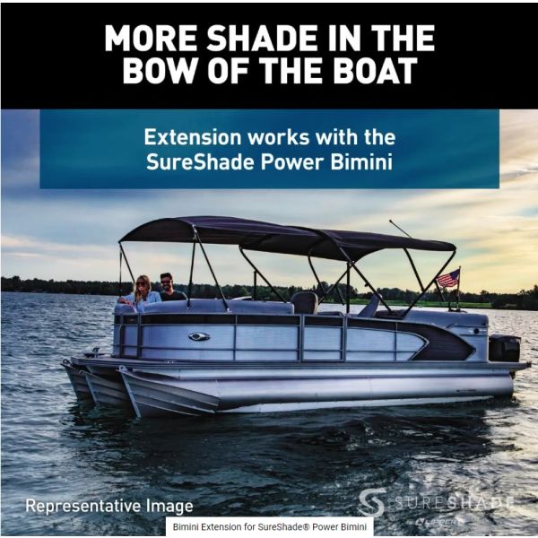 Power Bimini Extension - FenceForPontoons.com