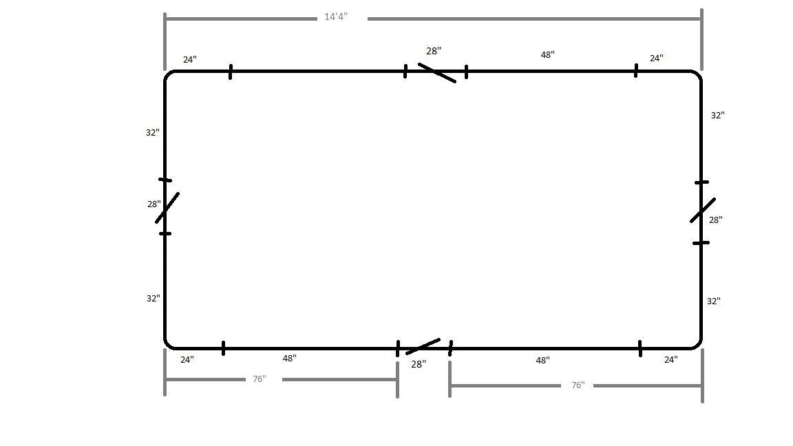 14'4" Pontoon Fence Package - FenceForPontoons.com