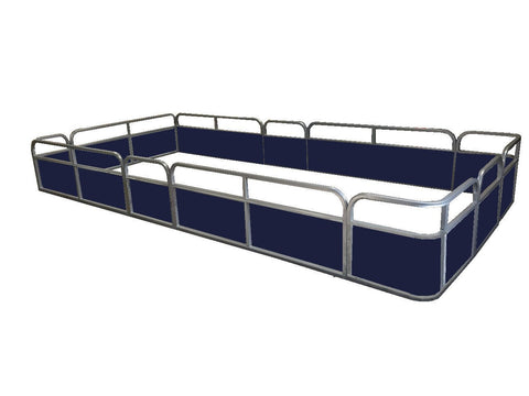 14'4" Stern Entry Fence Package - FenceForPontoons.com