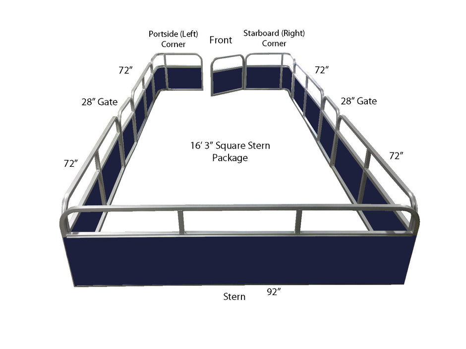 All Complete Pontoon Railing Packages