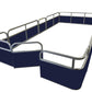 16'4" Square Stern Fence Package - FenceForPontoons.com