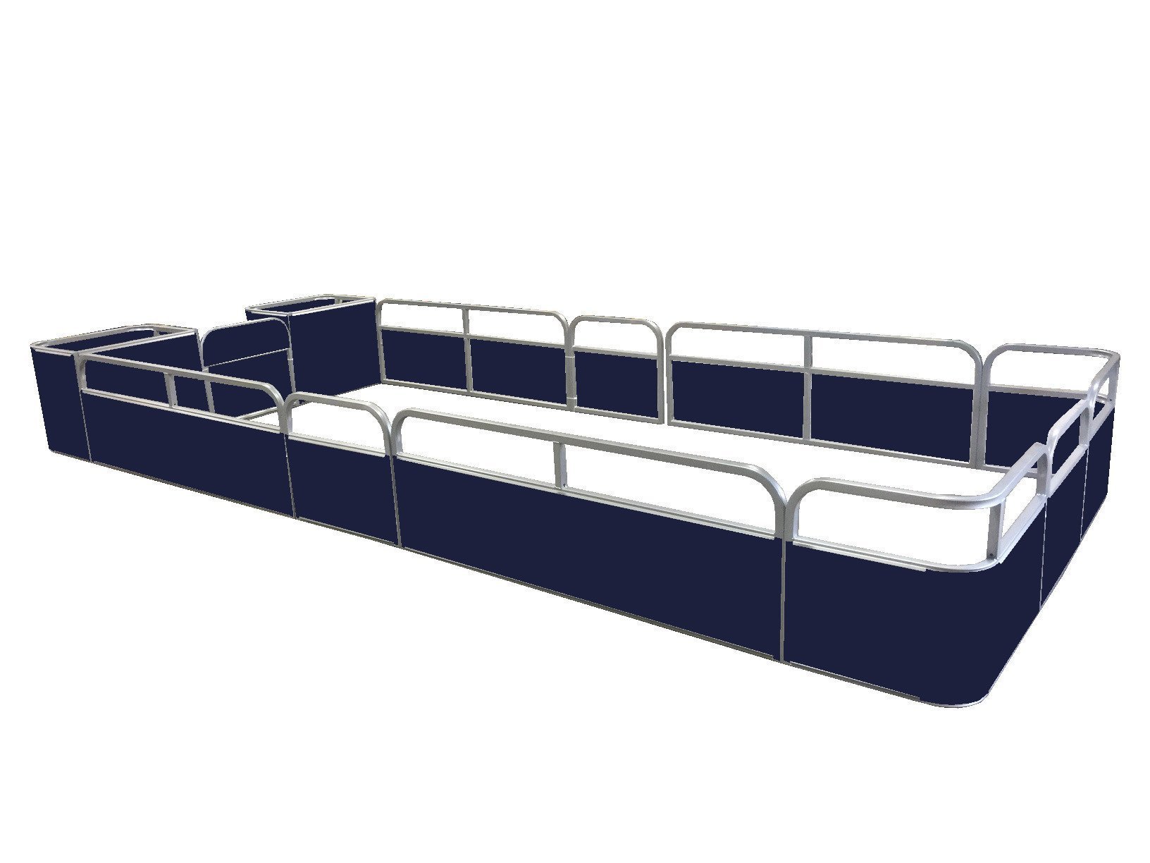 17'7" SunDeck Fence Package - FenceForPontoons.com