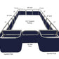 17'7" SunDeck Fence Package - FenceForPontoons.com