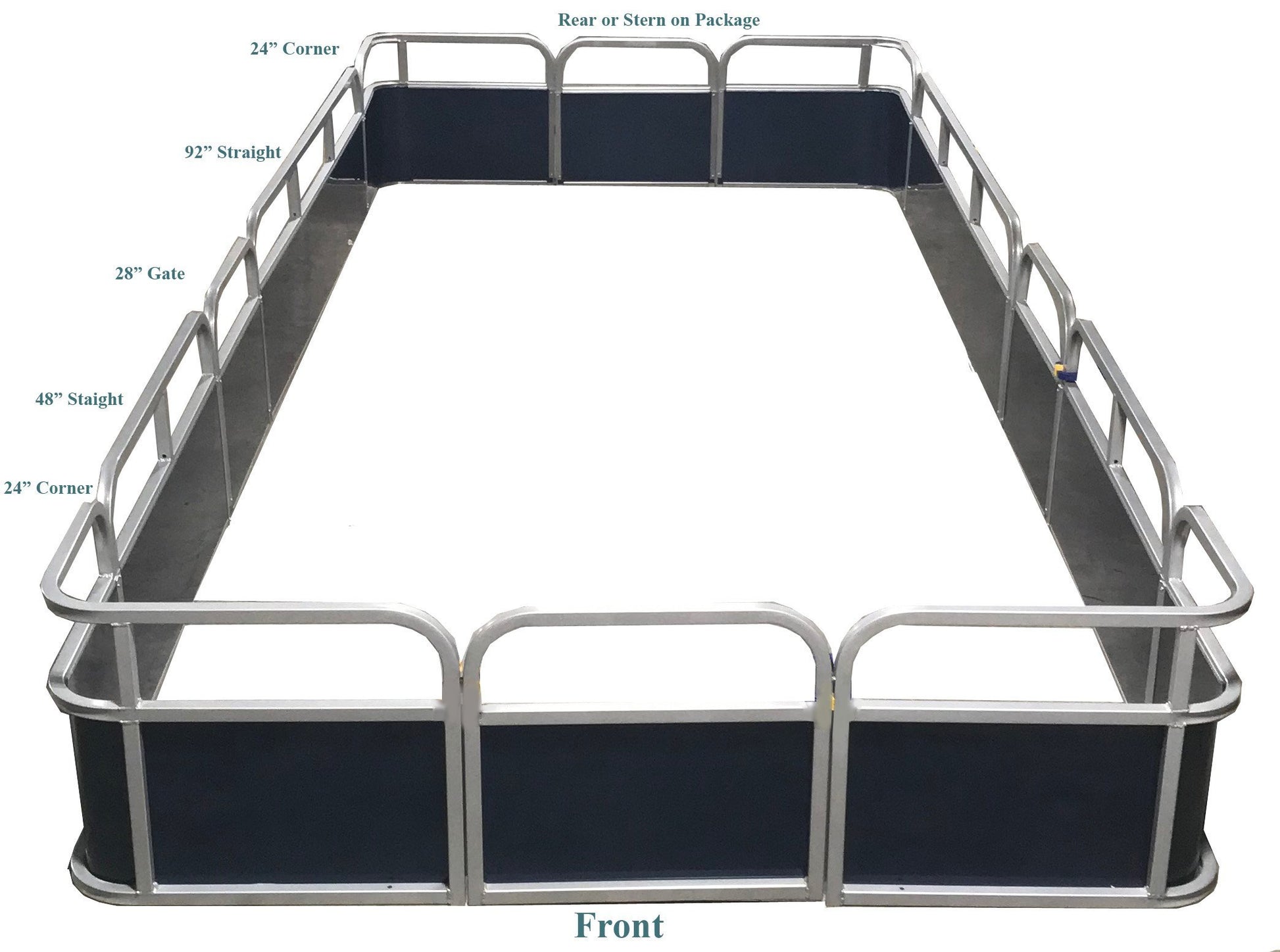 18' Pontoon Fence Package - FenceForPontoons.com