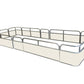 18'4" Pontoon Fence Package - FenceForPontoons.com