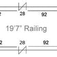 19'7" Square Stern Fence Package - FenceForPontoons.com