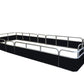 19'7" Square Stern Fence Package - FenceForPontoons.com