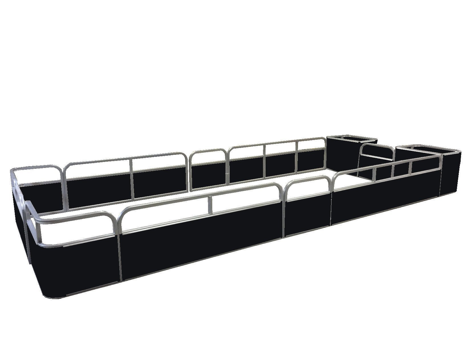 20' SunDeck Fence Package - FenceForPontoons.com