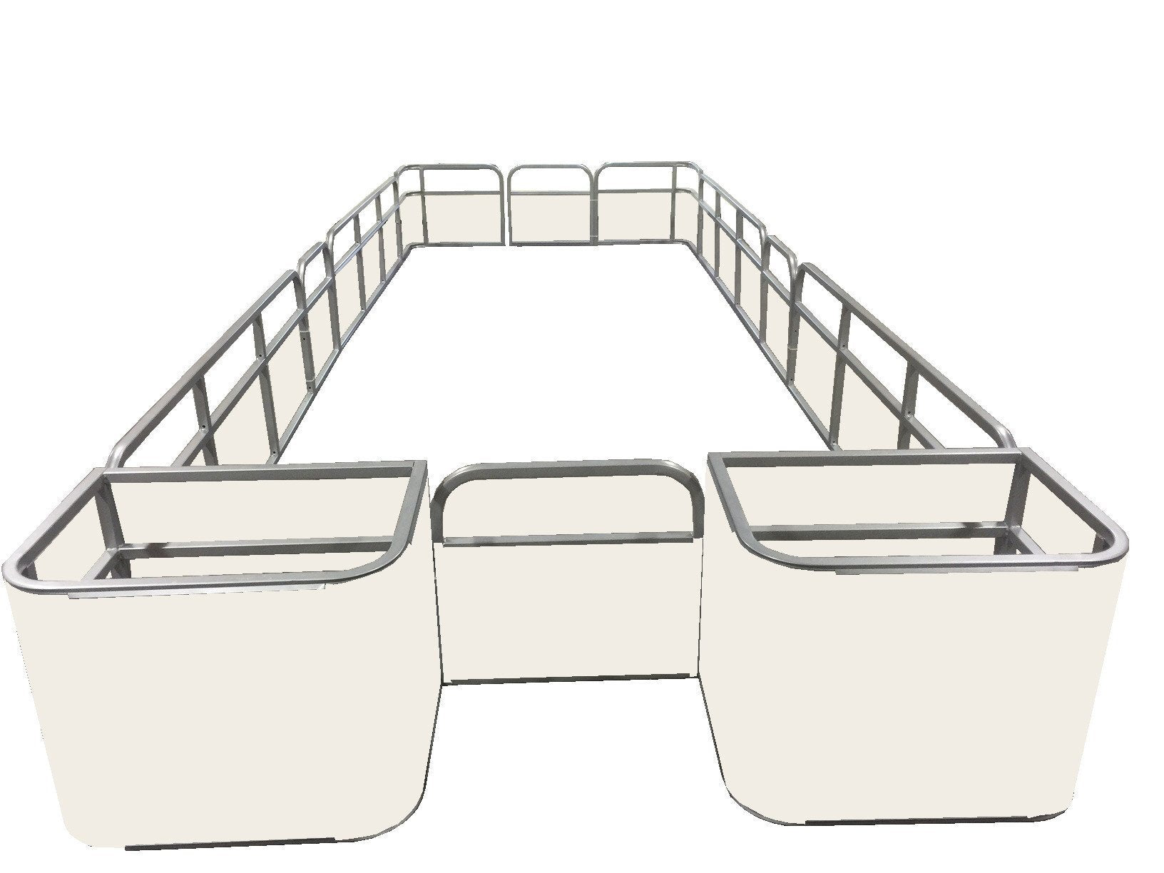 21'6" SunDeck Fence Package - FenceForPontoons.com