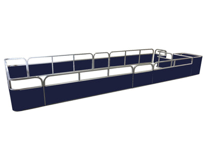 21'8" Sundeck Stern Entry Fence Package - FenceForPontoons.com