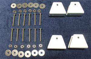 Aluminum Mounting Hardware for 1" Frames - FenceForPontoons.com