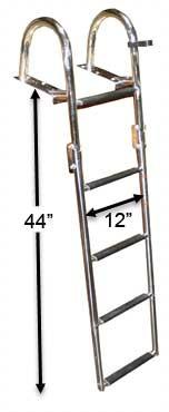 Economy 5 Step Stern Ladder - FenceForPontoons.com