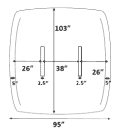 Economy Replacement 8'x8' Pontoon Top Fabric - FenceForPontoons.com