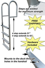 HD Straight Dock Ladder - FenceForPontoons.com