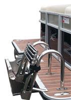 Heavy Duty 4 Step Stern Ladder - FenceForPontoons.com