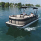 PWR-ARM II Power Bimini Top - FenceForPontoons.com