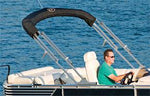 PWR-ARM II Power Bimini Top - FenceForPontoons.com