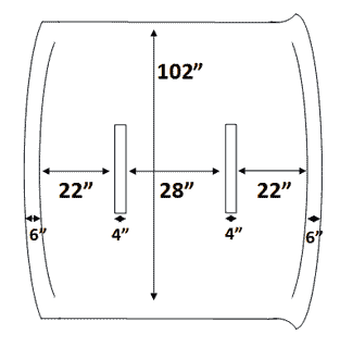 Replacement Deluxe 8'x8' Top Fabric - FenceForPontoons.com